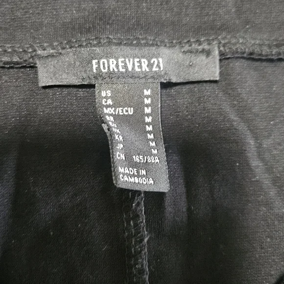 Forever 21 Black Long Sleeve Button Dress - Picture 5 of 5